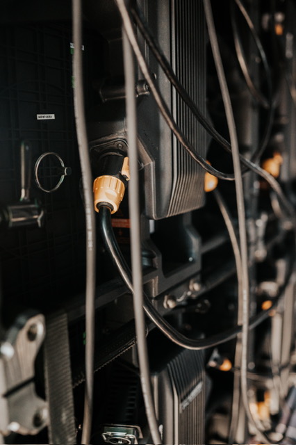 Ledscherm OOSTBURG in gebruik tijdens een evenement