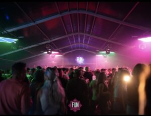 Ledscherm Zeeland in gebruik tijdens een